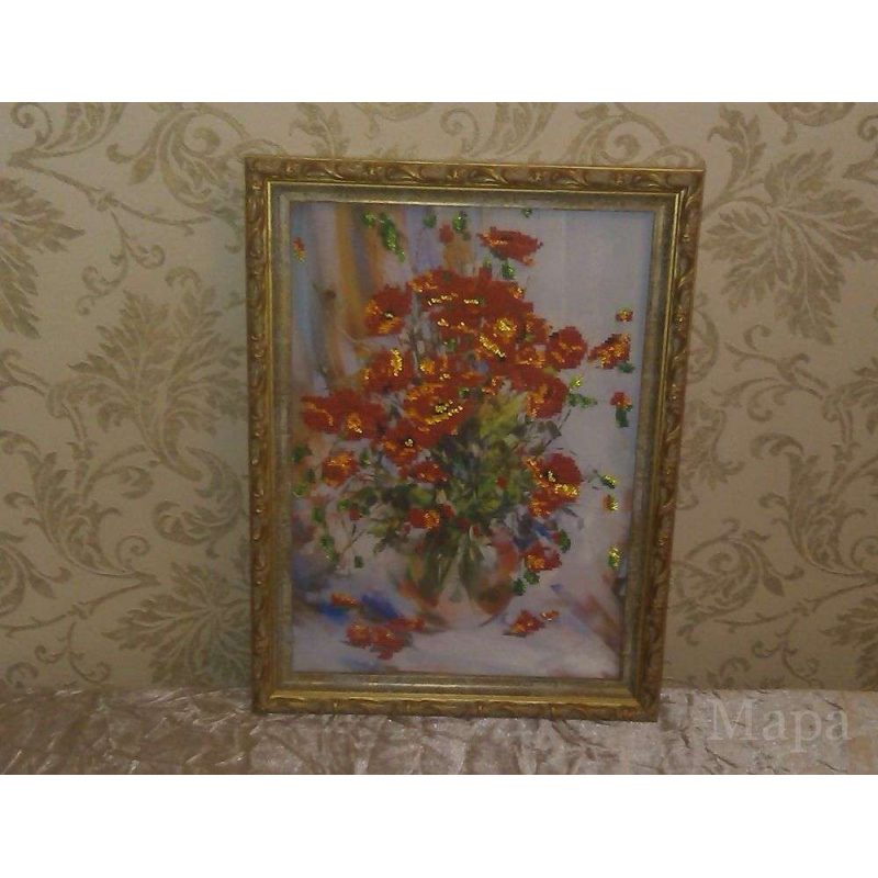 Main Bead Embroidery Kit Poppies