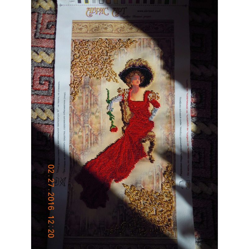 Main Bead Embroidery Kit Lady Rose