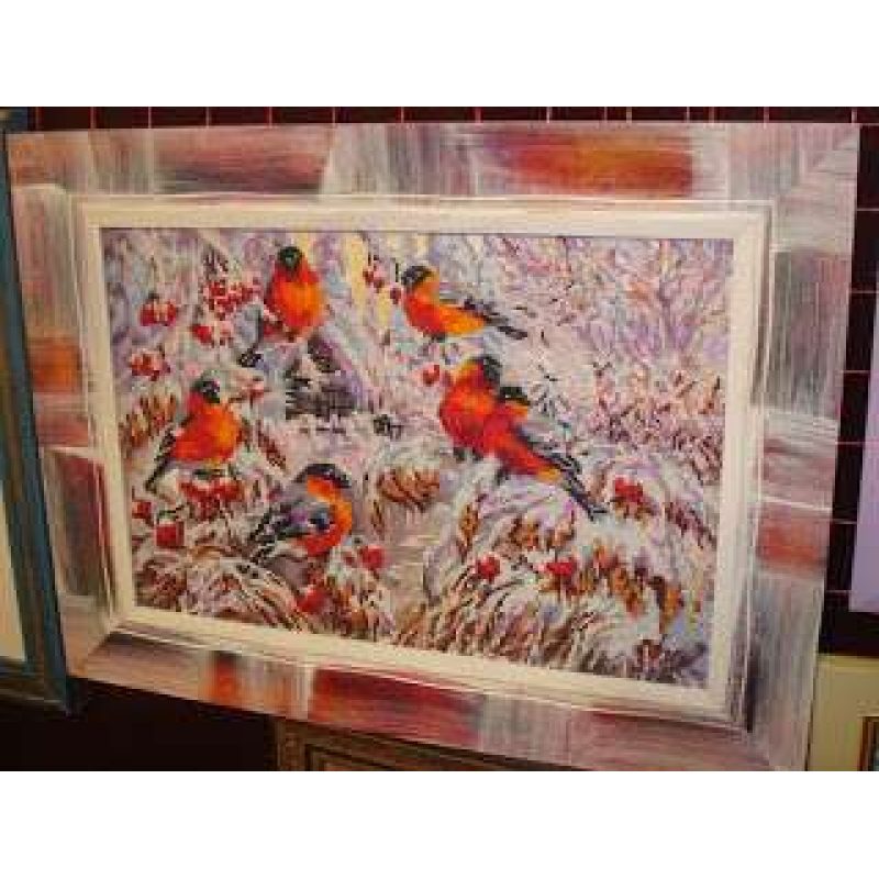 Main Bead Embroidery Kit Bullfinches