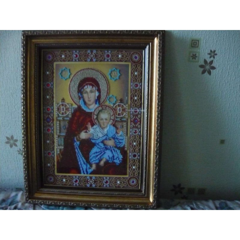 Icon's charts on artistic canvas Wedding Icon – The Holy Mother of God