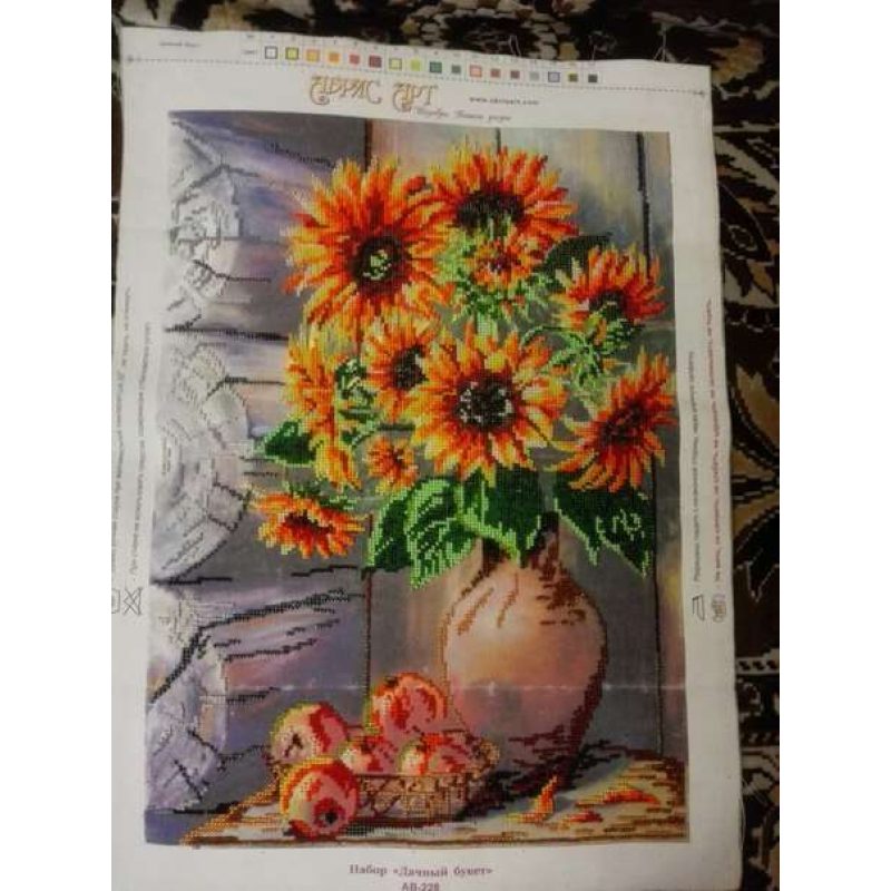 Main Bead Embroidery Kit Summer bouquet
