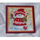 Mini Magnets Bead embroidery kit Winter guest