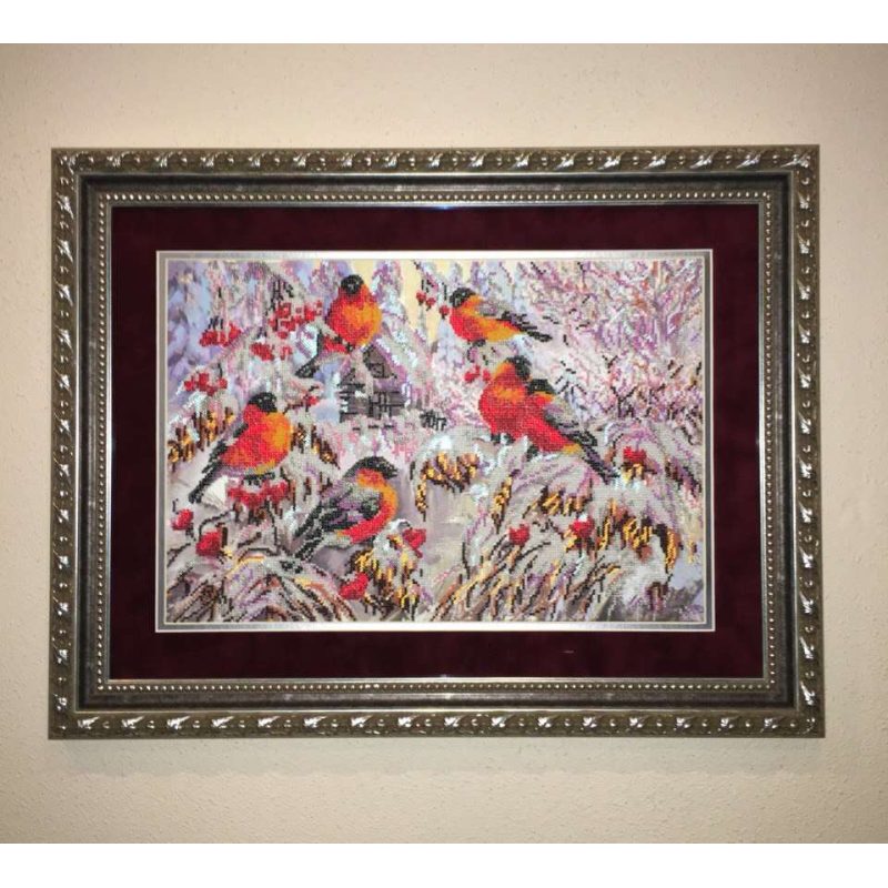 Main Bead Embroidery Kit Bullfinches