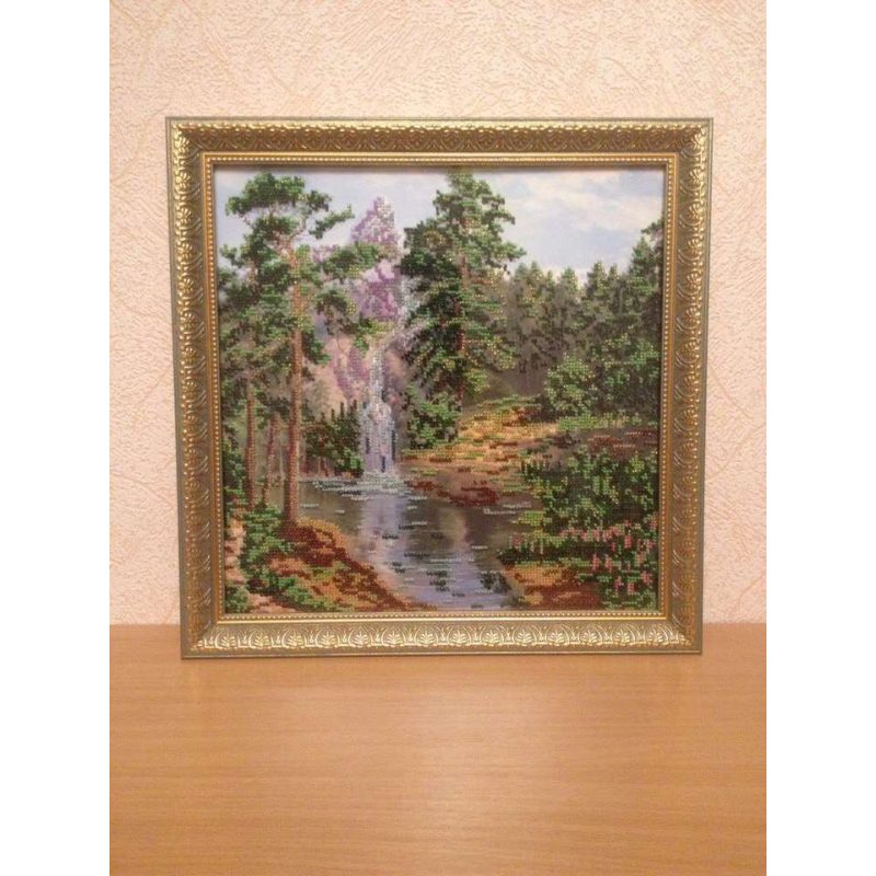 Main Bead Embroidery Kit Mountain waterfall