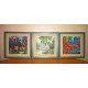 Charts on artistic canvas Birches