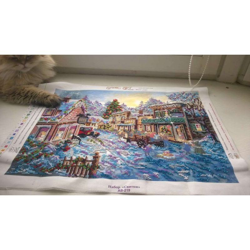 Main Bead Embroidery Kit Merry Yule