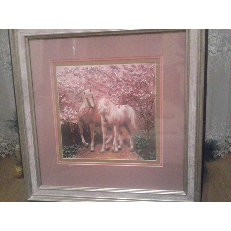 Charts on artistic canvas Horses In Love