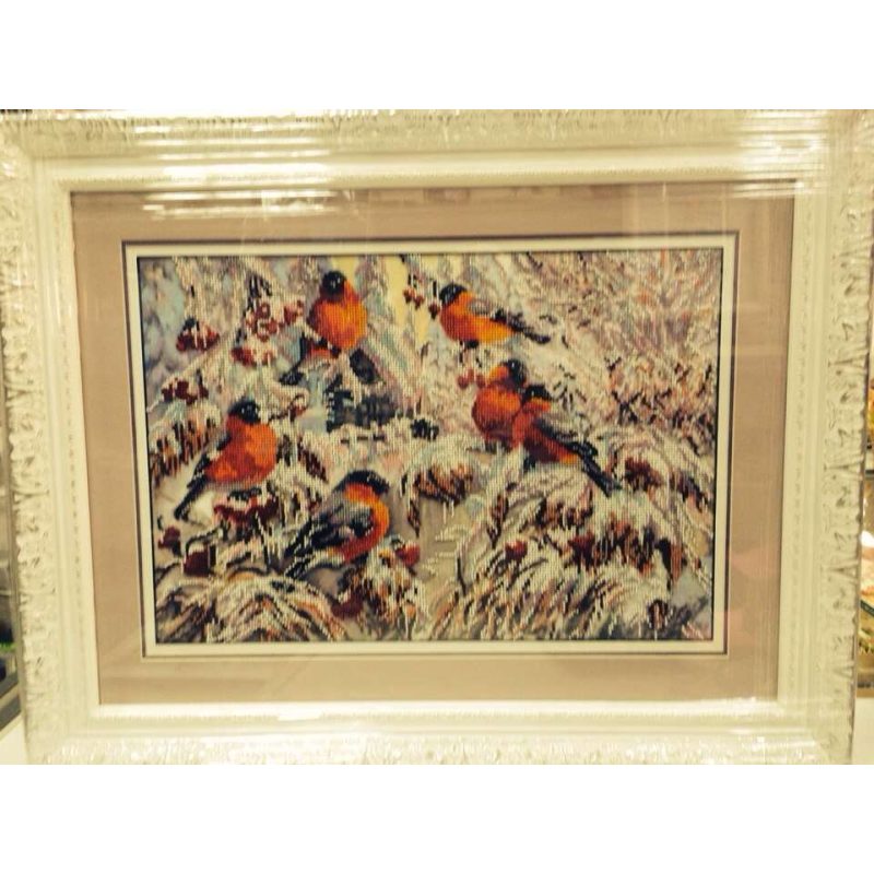 Main Bead Embroidery Kit Bullfinches