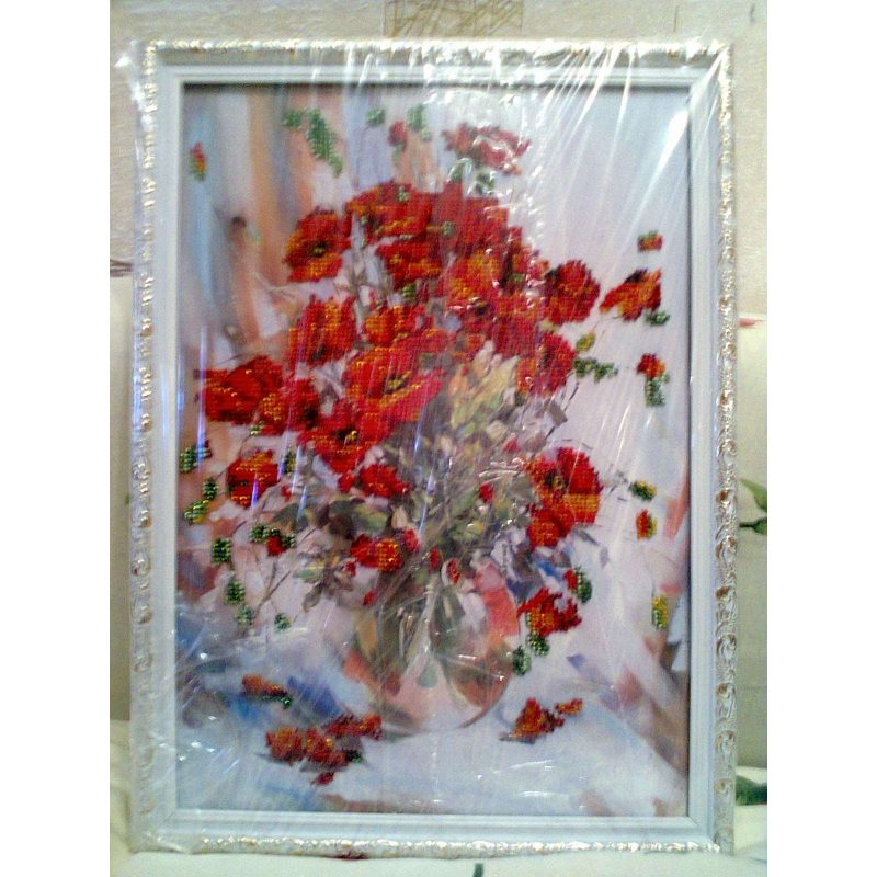 Main Bead Embroidery Kit Poppies