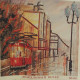 Charts on artistic canvas Rainy Evening