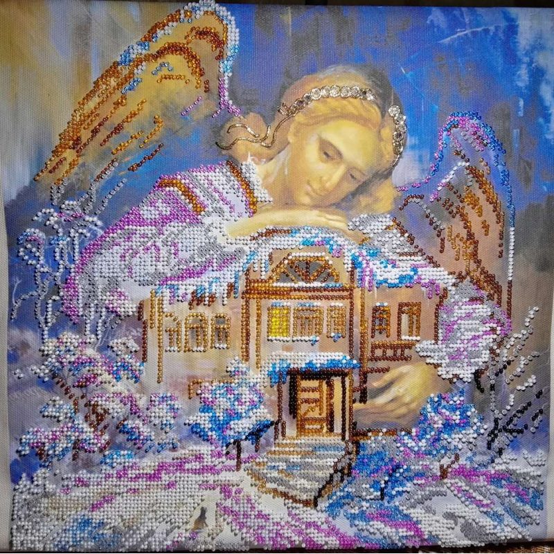 Charts on artistic canvas In the arms of an angel