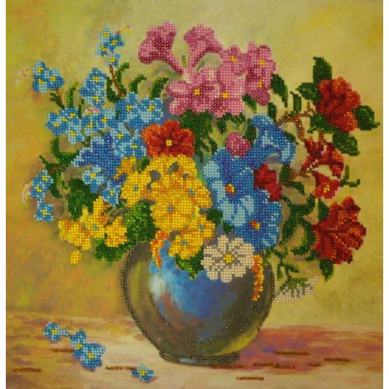 Charts on artistic canvas Meadow flowers