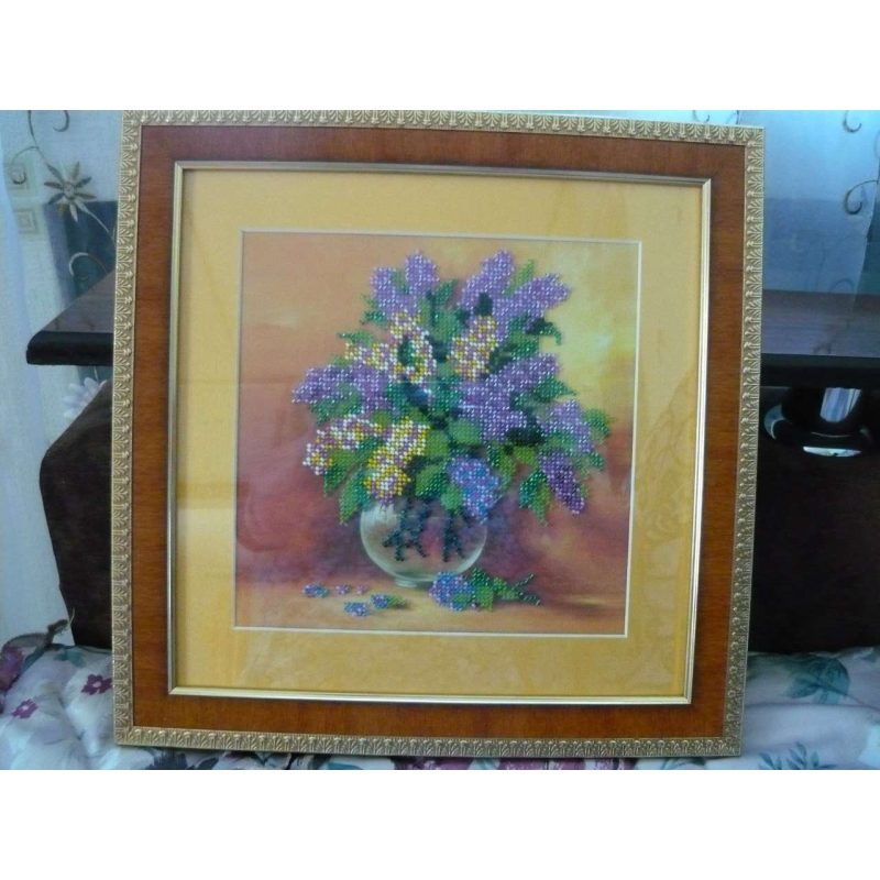 Charts on artistic canvas Lilac
