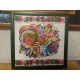 Charts on artistic canvas Deco cockerel
