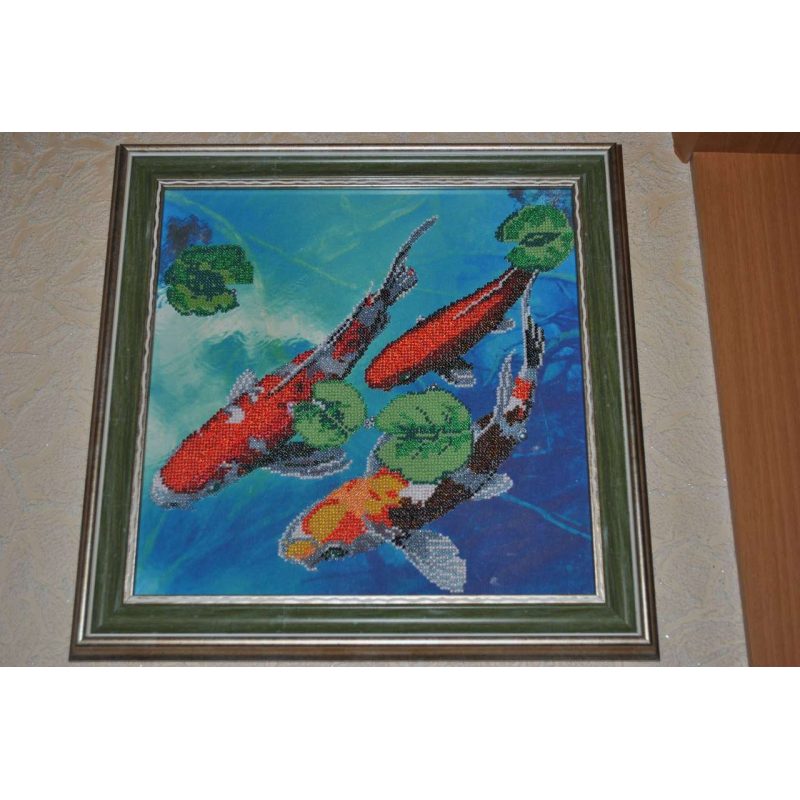 Charts on artistic canvas Lucky fishes