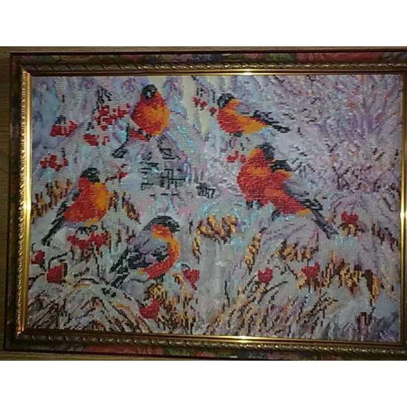 Main Bead Embroidery Kit Bullfinches