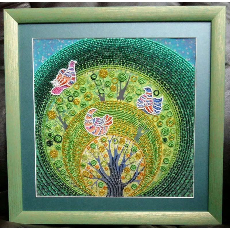 Charts on artistic canvas Heaven birds