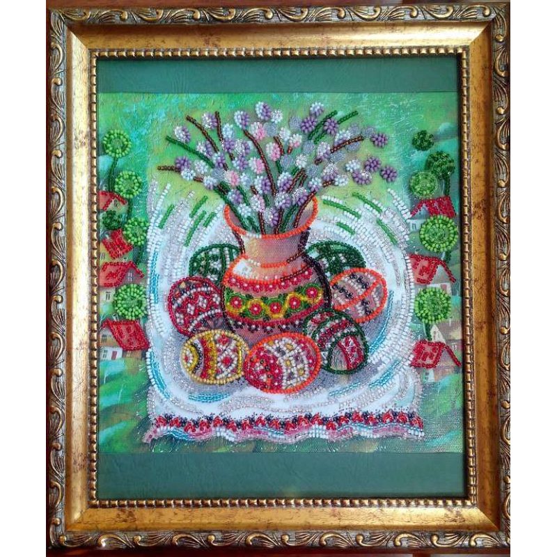 Charts on artistic canvas Easter