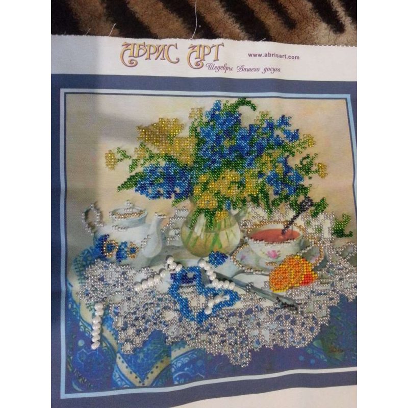 Main Bead Embroidery Kit Forget-me-nots
