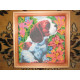 Charts on artistic canvas Puppy