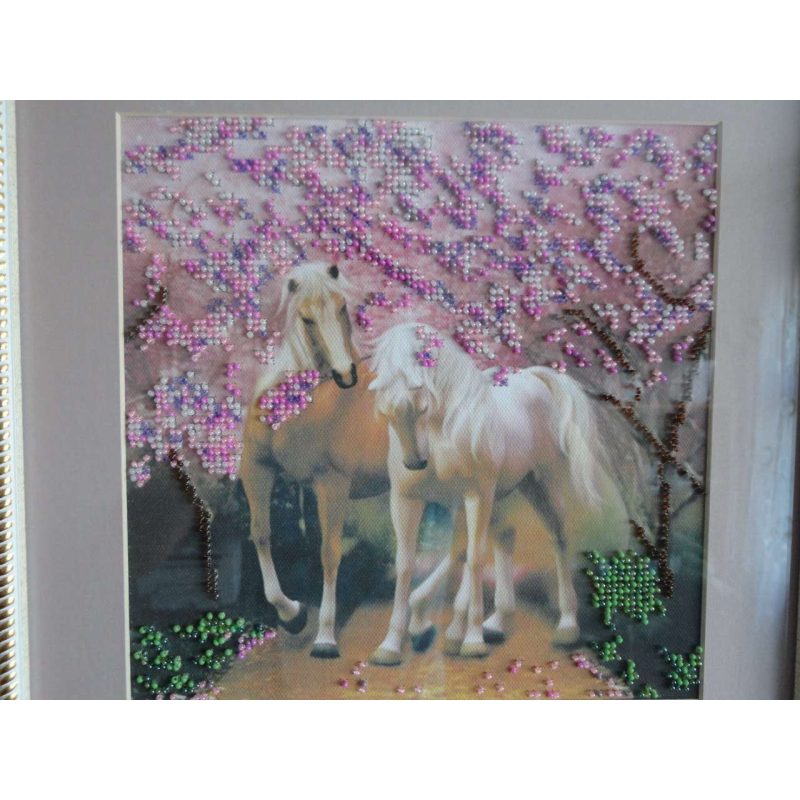Charts on artistic canvas Horses In Love