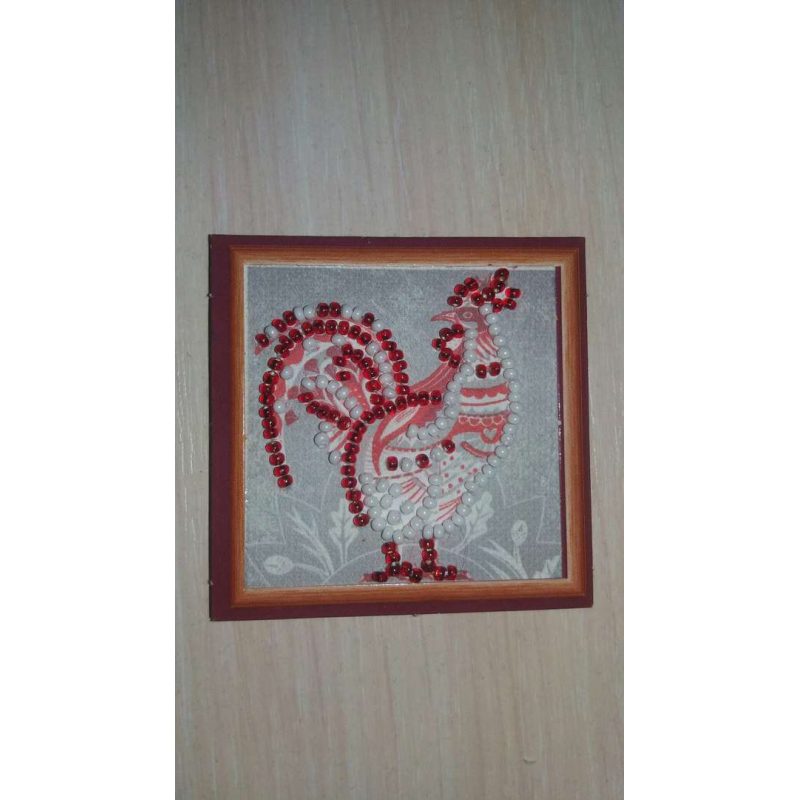 Mini Magnets Bead embroidery kit Master of the yard