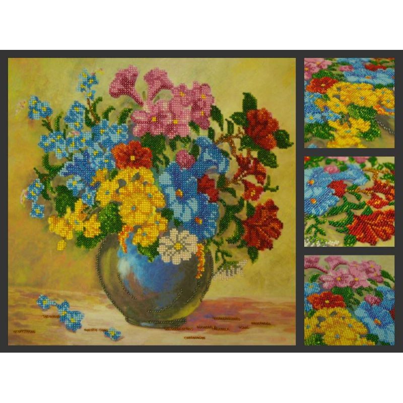 Charts on artistic canvas Meadow flowers