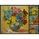 Charts on artistic canvas Meadow flowers