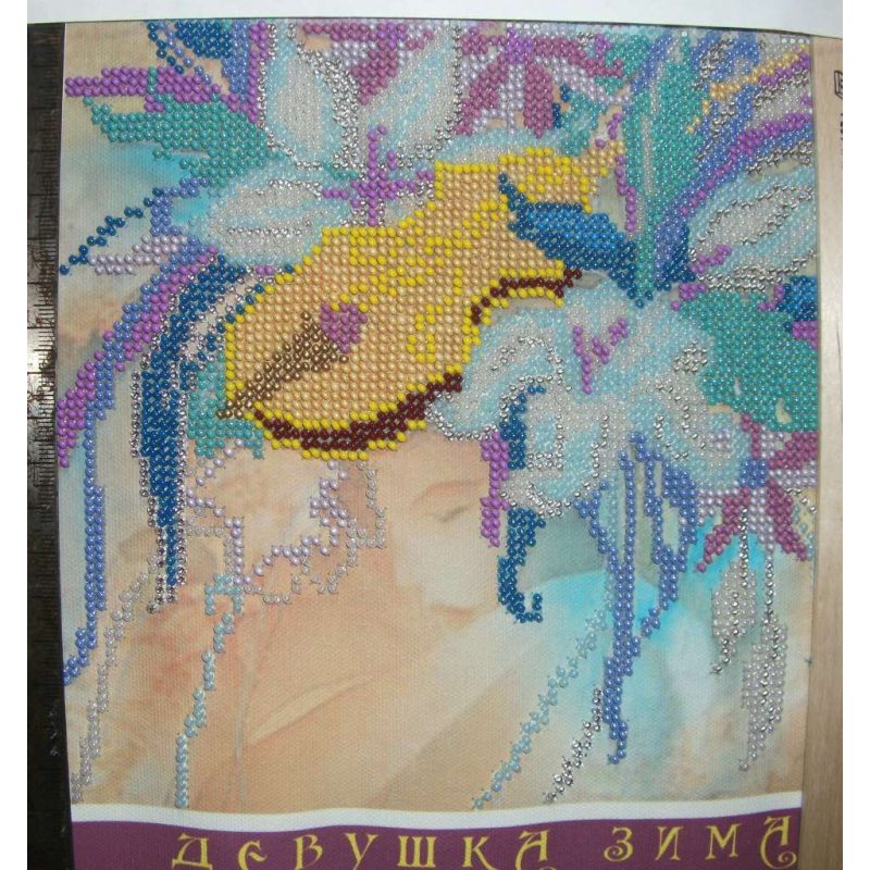 Charts on artistic canvas Winter Girl