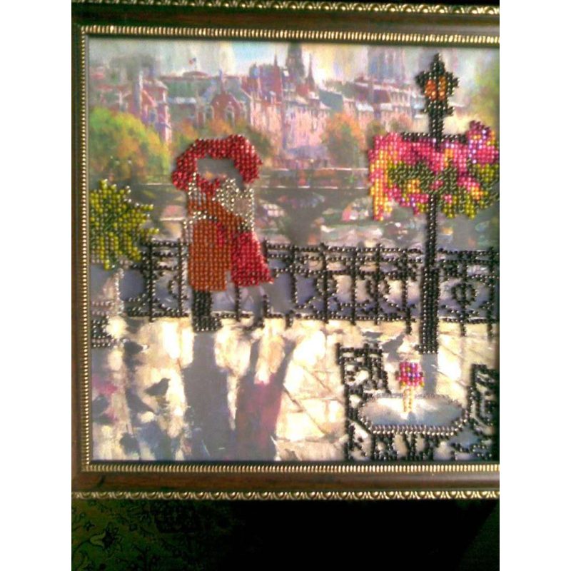 Charts on artistic canvas Embrace Paris