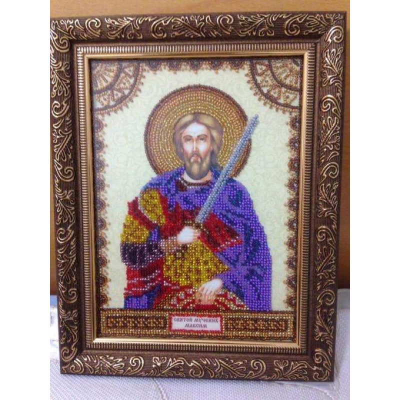 Icon's charts on artistic canvas St. Maximus
