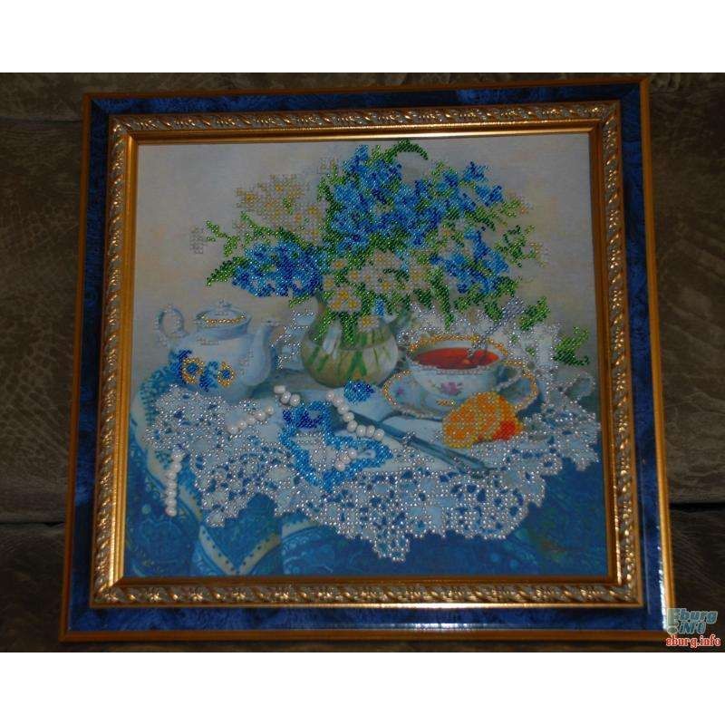Main Bead Embroidery Kit Forget-me-nots