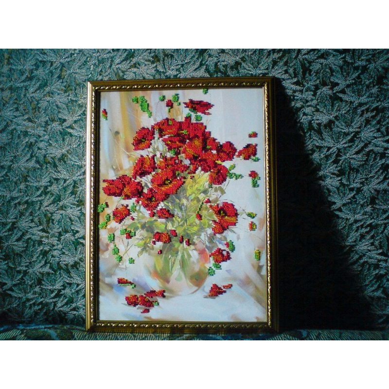 Main Bead Embroidery Kit Poppies