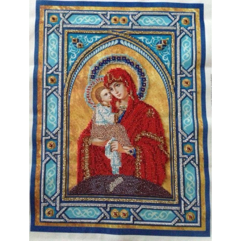 Main Bead Embroidery Kit Our Lady Pochaev