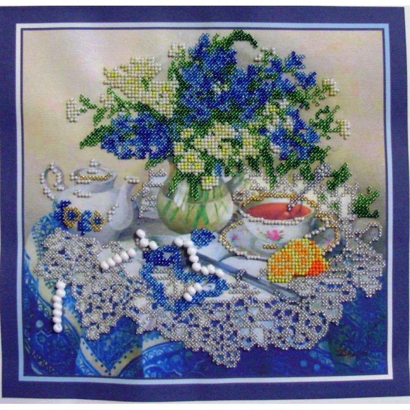 Main Bead Embroidery Kit Forget-me-nots