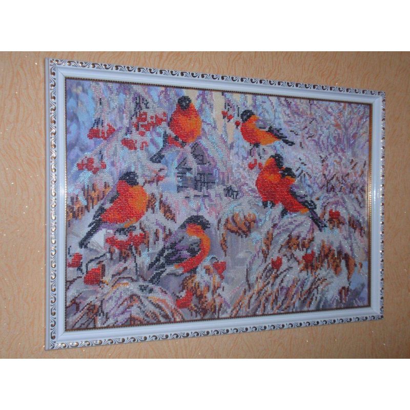 Main Bead Embroidery Kit Bullfinches