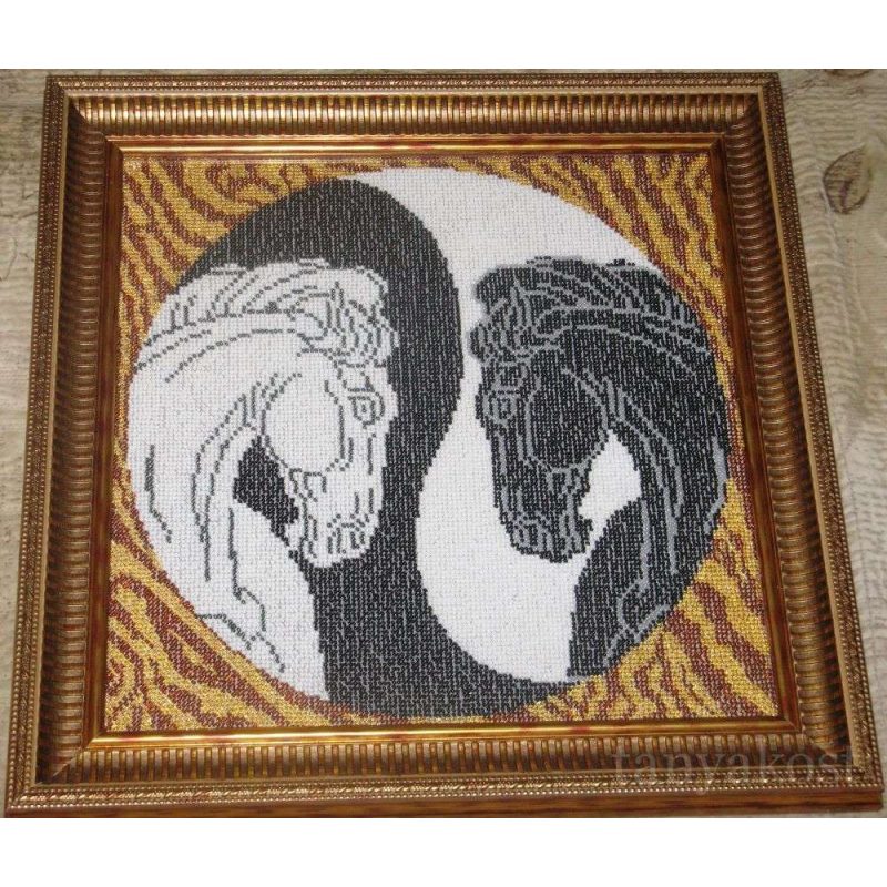 Main Bead Embroidery Kit Yin and Yang