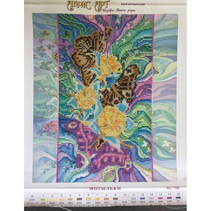 Charts on artistic canvas Moths