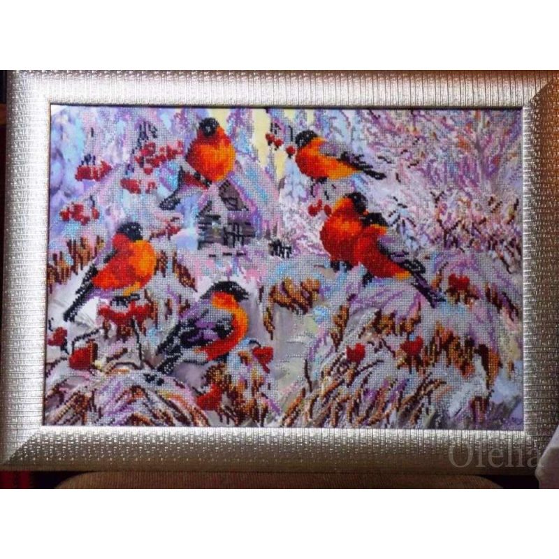Main Bead Embroidery Kit Bullfinches