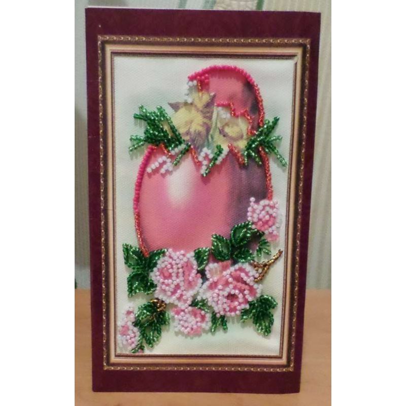 Postcard Bead embroidery kit Easter – 5