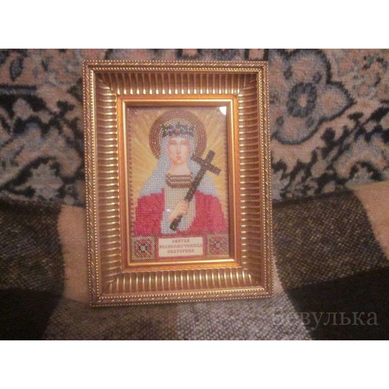 St.Icons Mini Bead embroidery kits St. Catherine