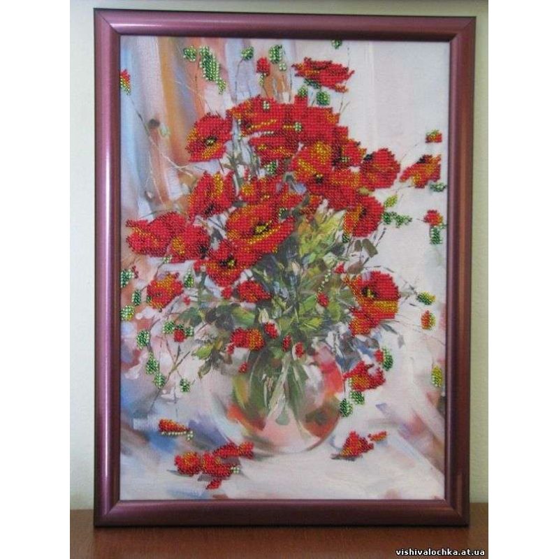 Main Bead Embroidery Kit Poppies
