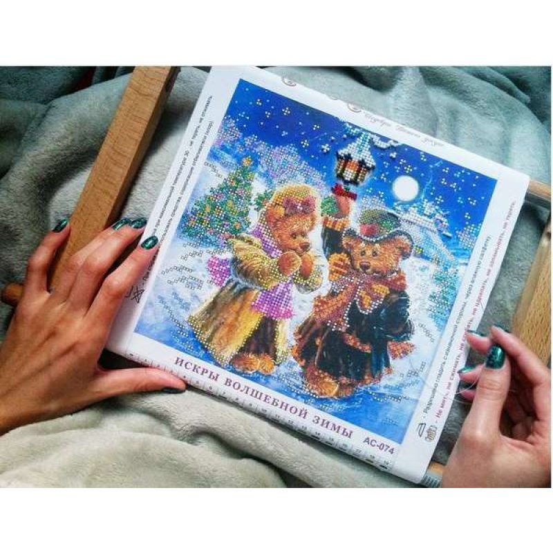 Charts on artistic canvas Magic Winter