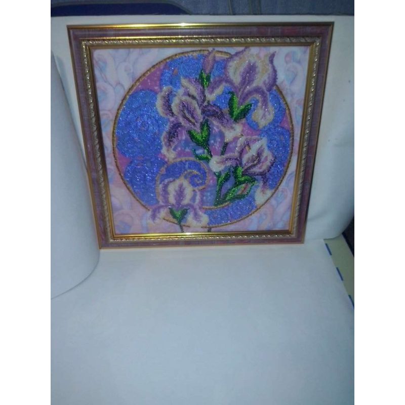 Charts on artistic canvas Singing irises