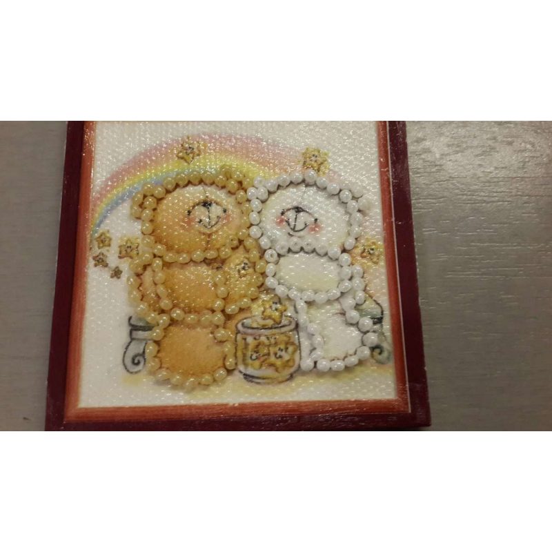 Mini Magnets Bead embroidery kit Star shower – 1