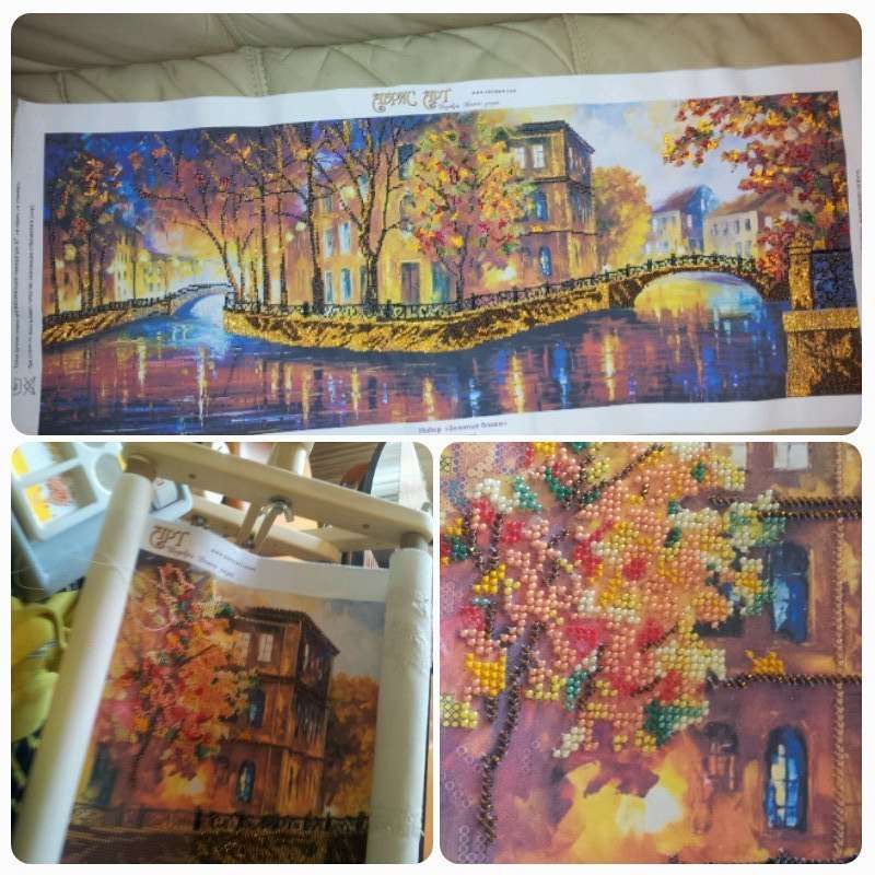 Main Bead Embroidery Kit Gold reflections