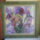 Charts on artistic canvas Aquarelle Irises