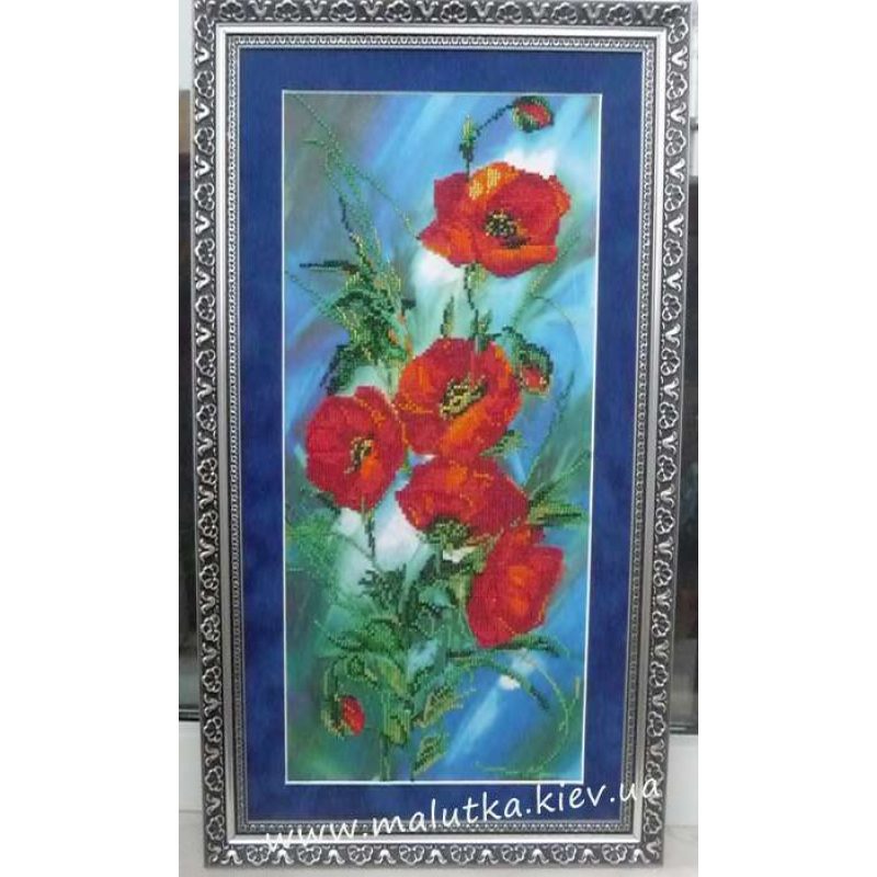 Main Bead Embroidery Kit Poppy dawn