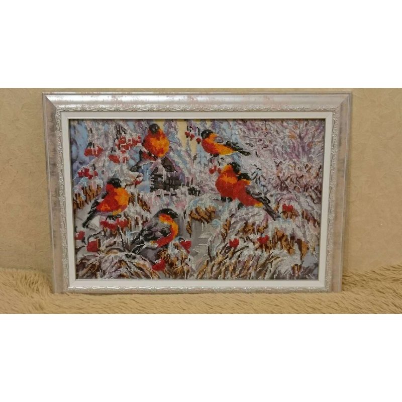 Main Bead Embroidery Kit Bullfinches