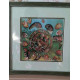 Charts on artistic canvas Sea turtle